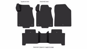 Килимки в салон Acura MDX (YD2) 2006-2013 II покоління US Crossover 7-ми місна - Фото 6