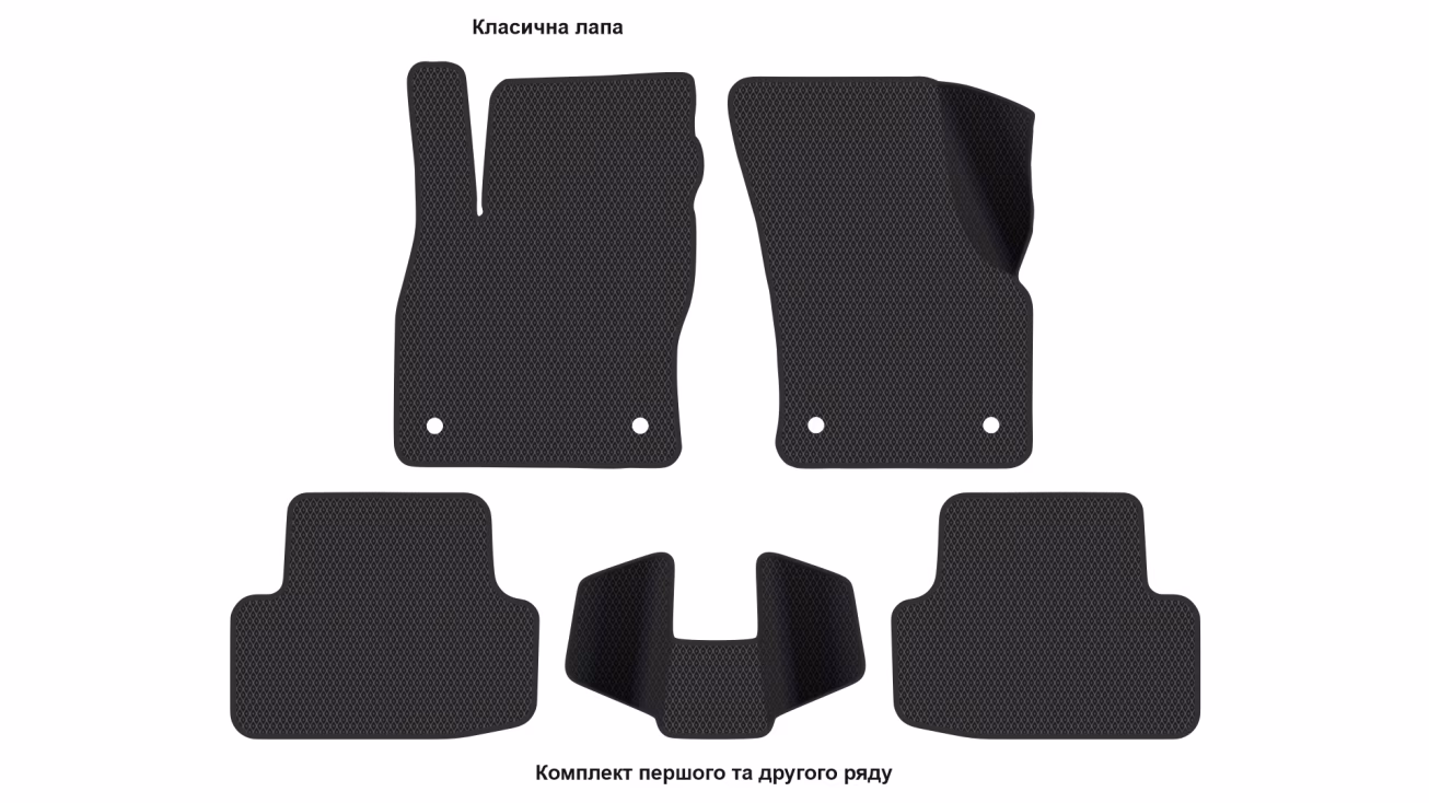 Килимки в салон Audi A3/S3 Sportback (8Y) 2020-… IV покоління EU Hatchback 5-ти дверна - Фото 2