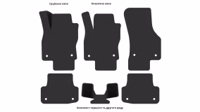 Килимки в салон Audi A3 Sportback (8V) 2012-2020 III покоління EU Hatchback 5-ти дверна - Фото 3