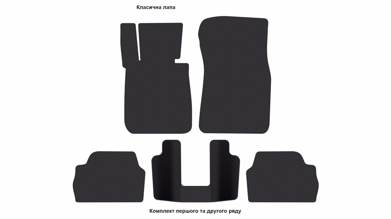 Килимки в салон BMW (F20) 1-Series 2012-2019 II покоління EU Hatchback 5-ти дверна - Фото 2