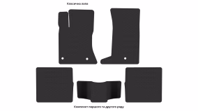 Interior mats for the Cadillac SRX 2004-2010 I generation US Crossover - Фото 2