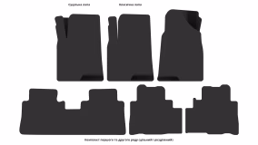 Килимки в салон Chevrolet Captiva (C140) 2011-2018 I покоління EU Crossover рестайлінг 7-ми місна - Фото 7