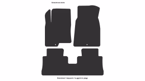 Килимки в салон Chevrolet Captiva (C100) 2006-2011 I покоління EU Crossover до рестайлінг 7-ми місна - Фото 4