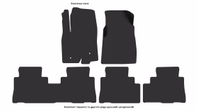 Килимки в салон Chevrolet Captiva Sport 2011-2015 I покоління US Crossover 5-ти місна - Фото 3