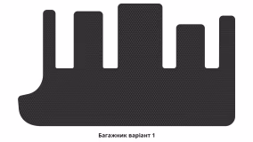 Килимки в салон Chrysler Grand Voyager 2001-2007 IV покоління EU Minivan 7-ми місна - Фото 3