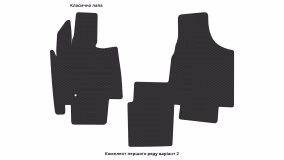 Килимки в салон Chrysler Grand Voyager 2008-2016 V покоління US Minivan 7-ми місна - Фото 7