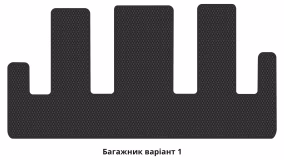 Килимки в салон Chrysler Voyager (RG) 2001-2007 IV покоління EU Minivan 7-ми місна Short - Фото 2