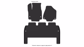 Килимки в салон Chrysler Pacifica (RU) 2016-… II покоління US Minivan 7-ми місна - Фото 5