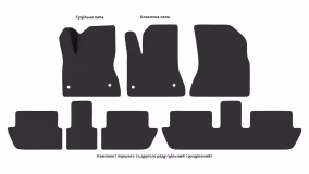 Килимки в салон Citroen C4 Picasso 2006-2013 I покоління EU Minivan 5-ти місна - Фото 4