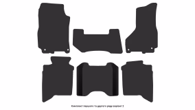 Килимки в салон Dodge Ram 1500 2009-2018 IV покоління US Pickup 4-х дверна 6-ти місна Crew Cab - Фото 2