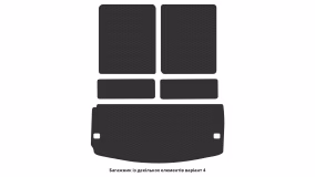 Килимки в салон Dodge Durango (WK2) 2010-2014 III покоління US Crossover до рестайлінг 7-ми місна - Фото 2