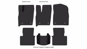 Килимки в салон Dodge Durango (WK2) 2010-2014 III покоління US Crossover до рестайлінг 7-ми місна - Фото 7