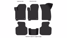 Килимки в салон Dodge Journey 2007-2021 I покоління EU Crossover 7-ми місна - Фото 7