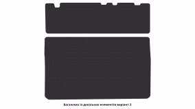 Килимки в салон Dodge Grand Caravan 2010-2020 V покоління EU Minivan рестайлінг 7-ми місна - Фото 3