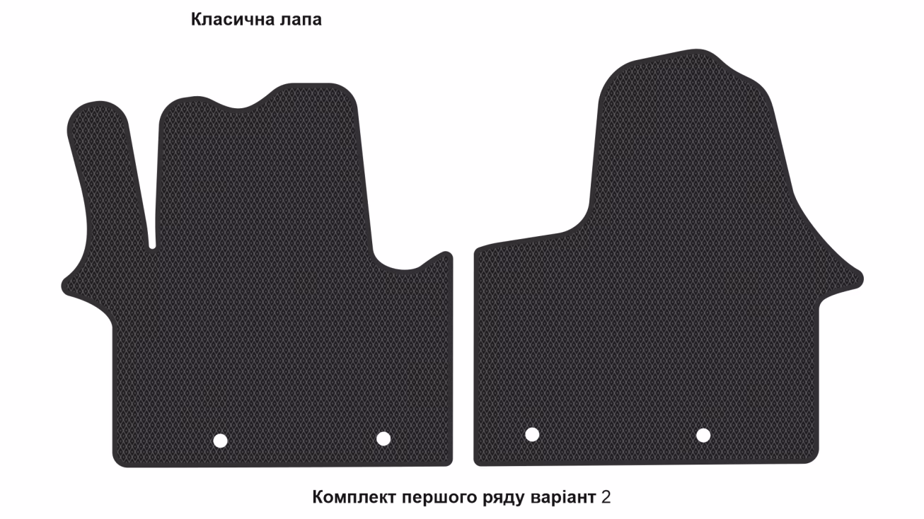 Килимки в салон Fiat Talento 2016-2021 II покоління EU VAN 4-х дверна 8/9-ти місна - Фото 3