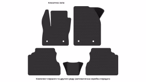 Килимки в салон Ford C-MAX (C344) 2010-2015 II покоління EU Minivan до рестайлінг - Фото 4