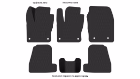 Interior mats for the Ford Focus (C346) 2010-2018 III generation EU Universal - Фото 3