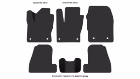 Interior mats for the Ford Focus (C346) 2010-2018 III generation US Hatchback - Фото 7