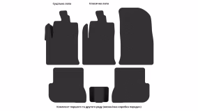 Килимки в салон Ford Fiesta (Mk6) 2002-2008 V покоління EU Hatchback 5-ти дверна - Фото 4