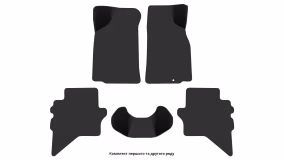 Килимки в салон Ford Ranger 2006-2011 II покоління EU Pickup праве кермо - Фото 2
