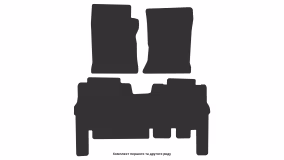 Interior mats for the Ford Expedition (UN93) 1996-2002 I generation EU Crossover - Фото 3
