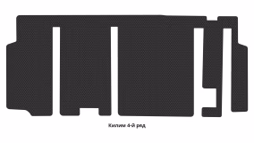 Interior mats for the Ford Transit T-350 2014-… VII generation US VAN - Фото 4