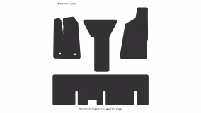 Interior mats for the Ford Transit T-350 2014-… VII generation US VAN - Фото 6