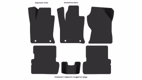 Interior mats for the Ford Focus (C170) 2001-2004 I generation EU Hatchback restyling 5-door - Фото 3