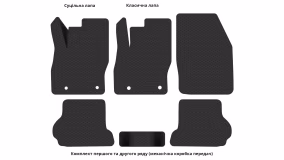 Interior mats for the Ford Focus (C307) 2004-2011 II generation EU Cabriolet - Фото 2