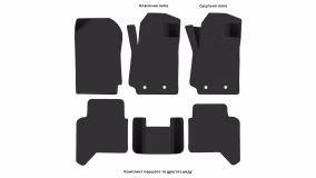 Килимки в салон Ford Ranger (T6) 2011-2022 III покоління US Pickup 4-х дверна праве кермо - Фото 2