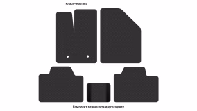 Interior mats for the Ford Edge 2006-2014 I generation Crossover pre-restyling - Фото 3