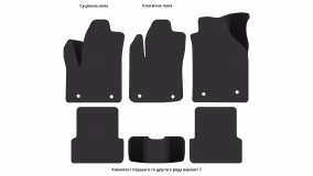 Interior mats for the Ford Transit Connect (V227) 2002-2013 I generation EU Minivan - Фото 6