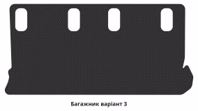 Килимки в салон Ford Galaxy (WGR) 1995-2000 I покоління EU Minivan до рестайлінг 7-ми місна - Фото 7