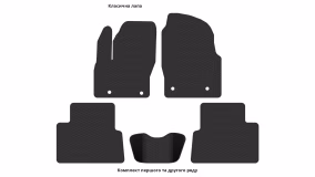 Килимки в салон Ford Grand C-MAX 2010-2019 II покоління EU Minivan 7-ми місна - Фото 3