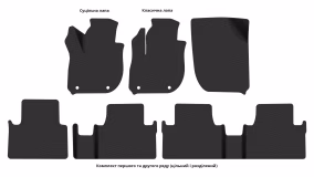 Килимки в салон Honda eNS1 2022-… I покоління CN Crossover - Фото 6