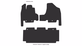 Килимки в салон Honda Odyssey (RB3) 2008-2013 IV покоління JP Minivan 8-ми місна - Фото 3
