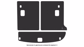 Килимки в салон Hyundai Santa Fe (CM) 2010-2012 II покоління EU Crossover рестайлінг 7-ми місна - Фото 2