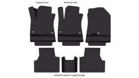 Килимки в салон Hyundai Kona EV 2017-2023 I покоління Crossover Electro - Фото 5