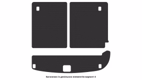 Килимки в салон Hyundai Santa Fe (CM) 2006-2010 II покоління EU Crossover до рестайлінг 7-ми місна - Фото 3