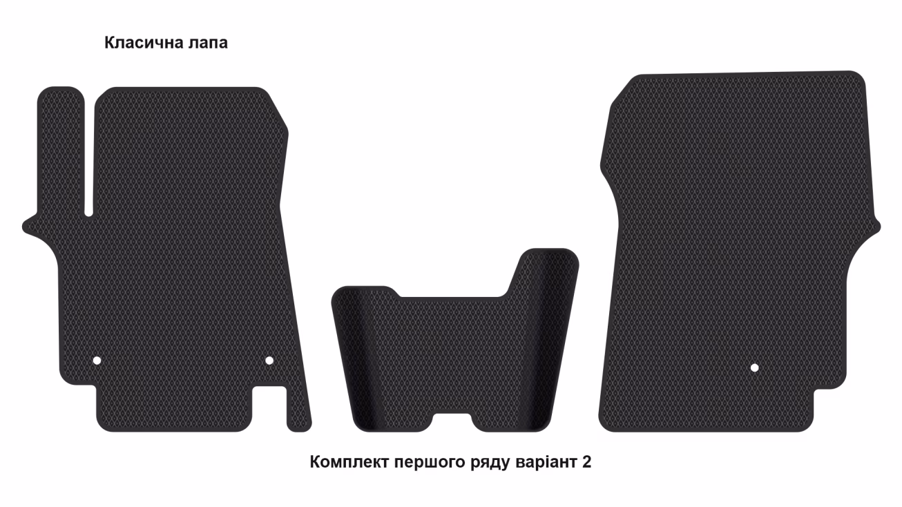 Килимки в салон Hyundai Staria Tourer (US4) 2021-… I покоління EU VAN 9-ти місна - Фото 3