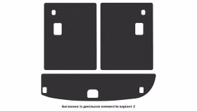 Килимки в салон Hyundai Santa Fe (CM) 2005-2010 II покоління KR Crossover до рестайлінг 7-ми місна - Фото 3