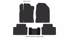 Interior mats for the Hyundai i30 (PD) 2016-… III generation EU Universal - Фото 3