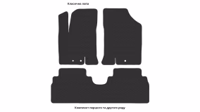 Interior mats for the Hyundai ix20 2010-2018 I generation EU Hatchback - Фото 2