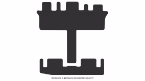 Коврики в салон Kia Carnival (VQ) 2006-2014 II поколение EU Minivan 7-ми местная - Фото 2