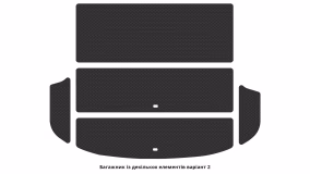 Коврики в салон Kia Sorento (XM) 2012-2014 II поколение Crossover рестайлинг 5-ти местная - Фото 3