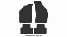 Interior mats for the Lancia Ypsilon (840) 1995-2003 I generation EU Hatchback - Фото 2