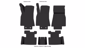 Килимки в салон Mercedes-Benz W169 A-Class 2004-2008 II покоління EU Hatchback до рестайлінг 5-ти дверна - Фото 4