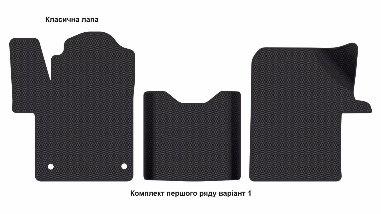 Килимки в салон Mercedes-Benz EQV/(W447) Vito V-Class 2014-… III покоління EU VAN 5-ти дверна 6-ти місна Long - Фото 2