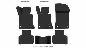 Килимки в салон Mercedes-Benz X204 GLK-Class 2008-2015 I покоління EU Crossover - Фото 5