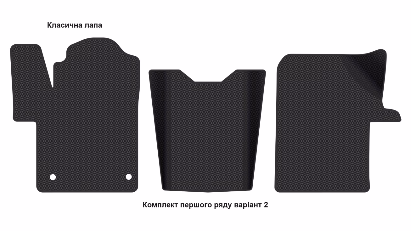 Килимки в салон Mercedes-Benz EQV/(W447) Vito V-Class 2014-… III покоління EU VAN 5-ти дверна 8-ми місна Long - Фото 3
